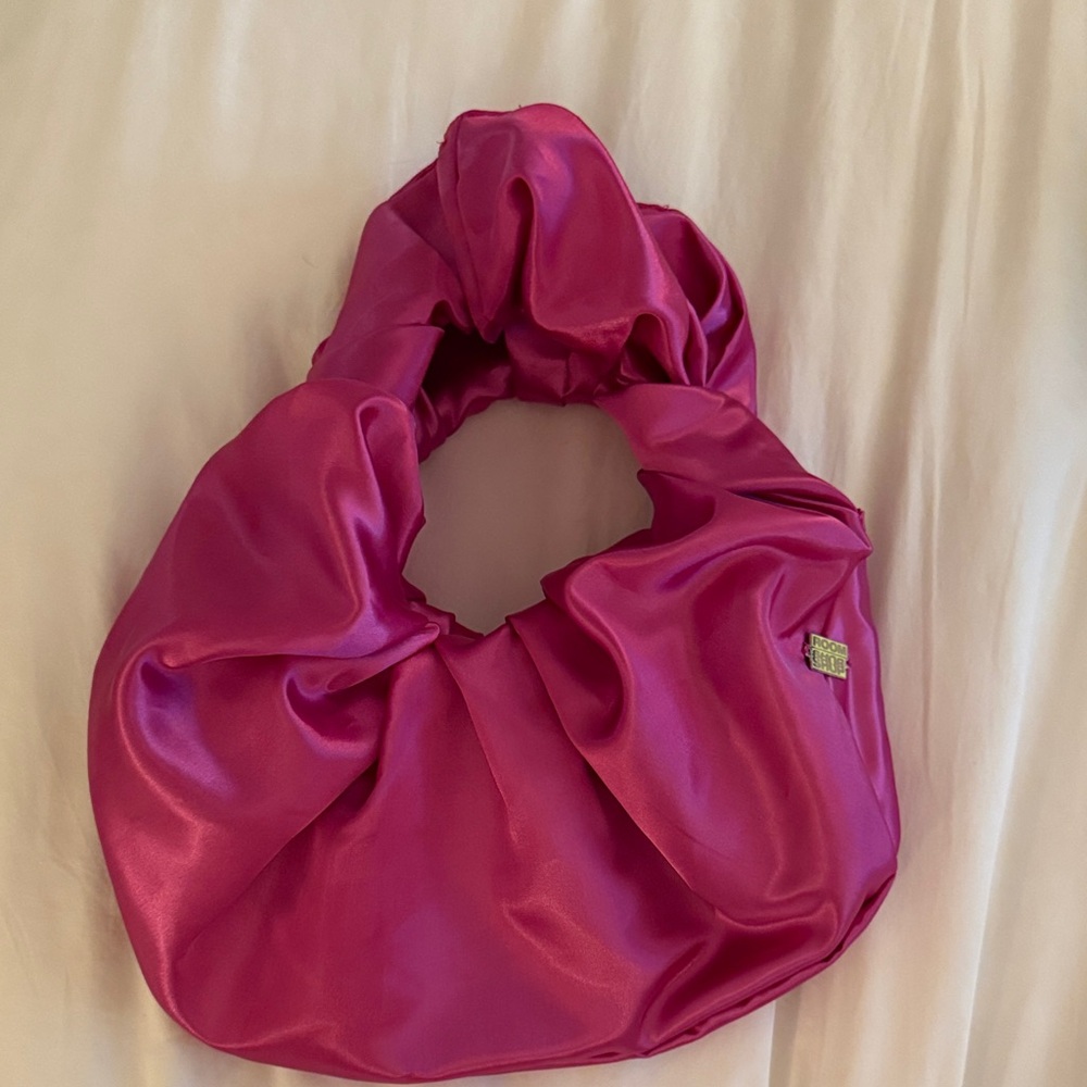 Baguette Pink Satin Bag
